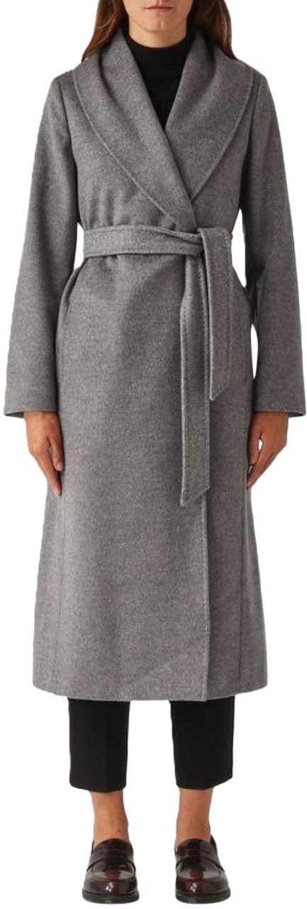 Max Mara Coats Grigio Medio Grijs