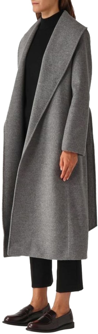 Max Mara Coats Grigio Medio Grijs