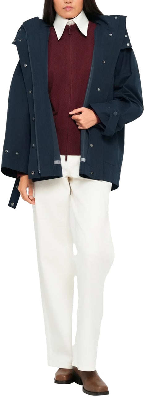 Max Mara Coats Blue Blauw