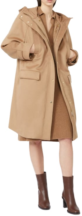 Max Mara Coats Camel Beige
