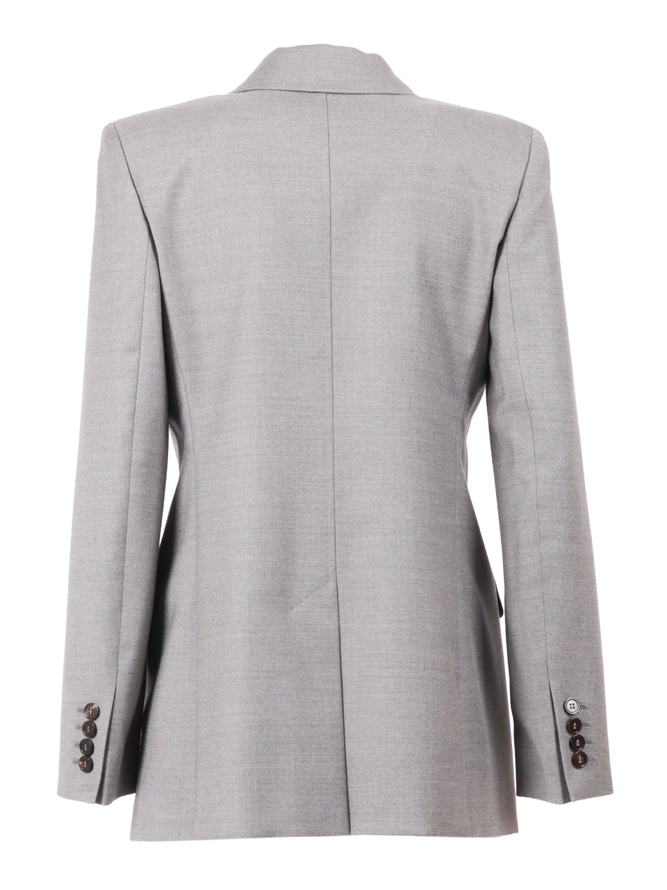 Max Mara Tailored Grey Jacket With Classic Lapel Wit