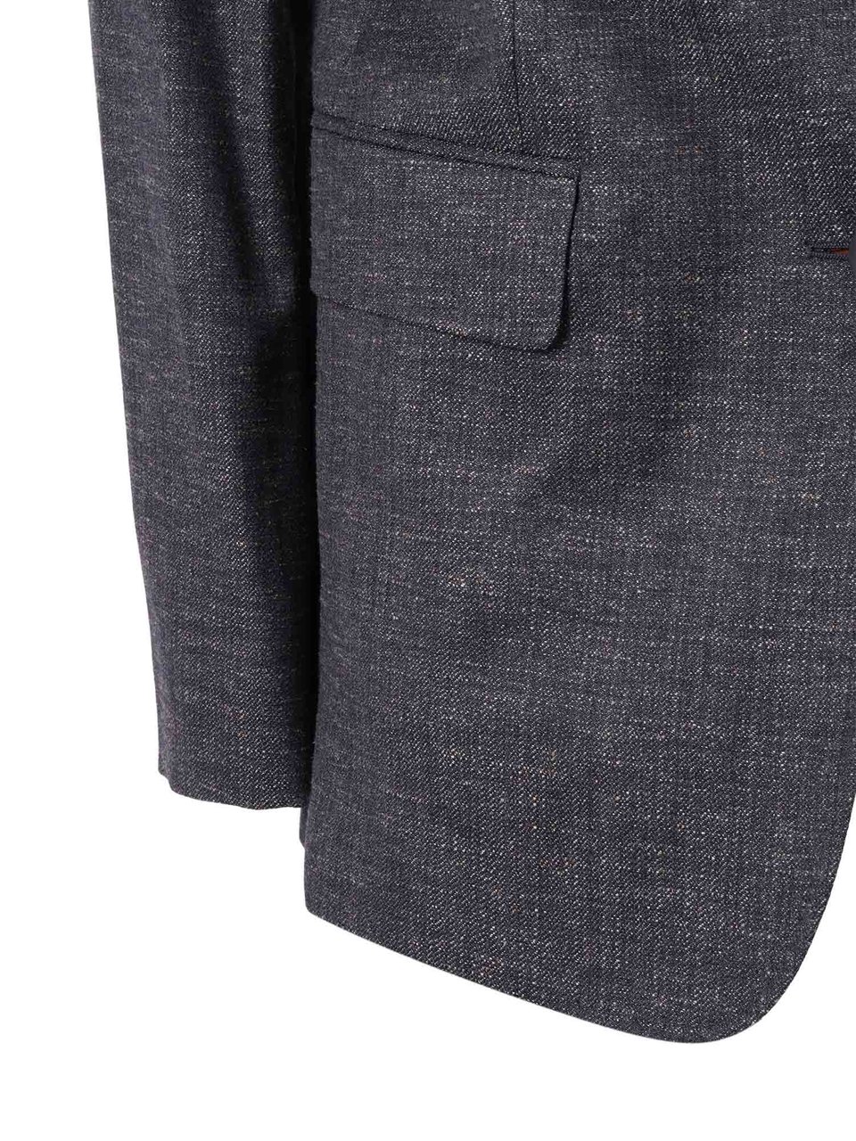 Max Mara Structured Tailored Jacket In Deep Blue Hodeida Grijs