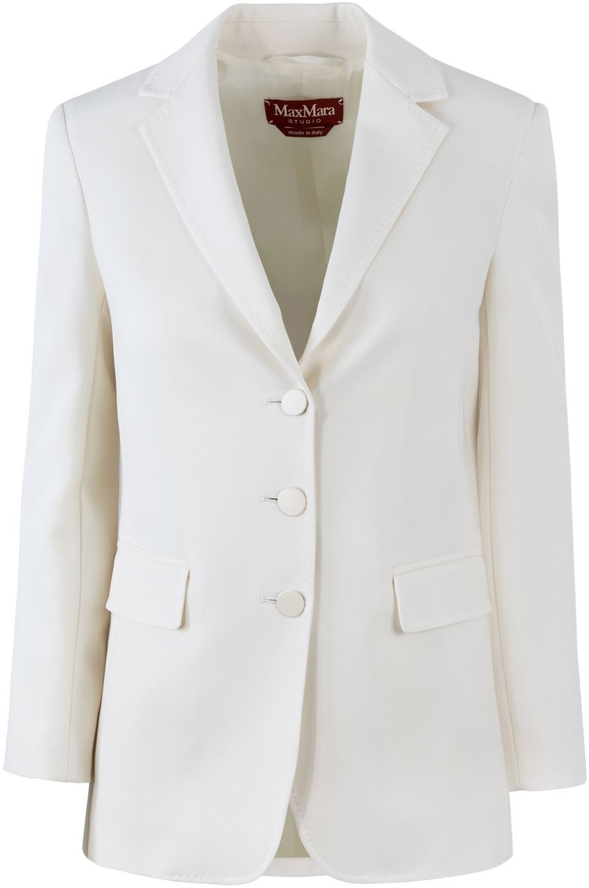 Max Mara Jackets Bianco Avorio Wit