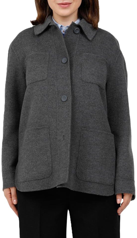 Max Mara Jackets Grigio Medio Grijs