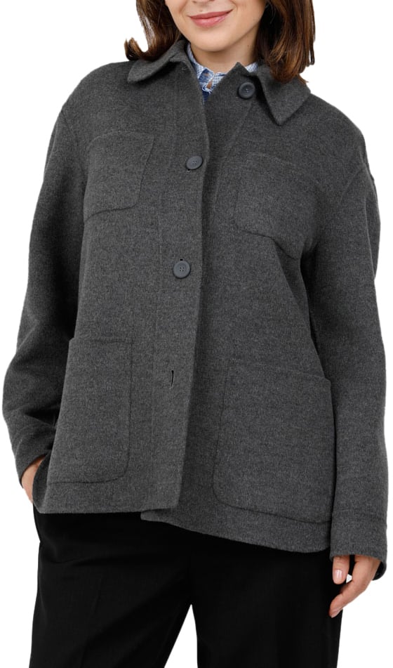 Max Mara Jackets Grigio Medio Grijs