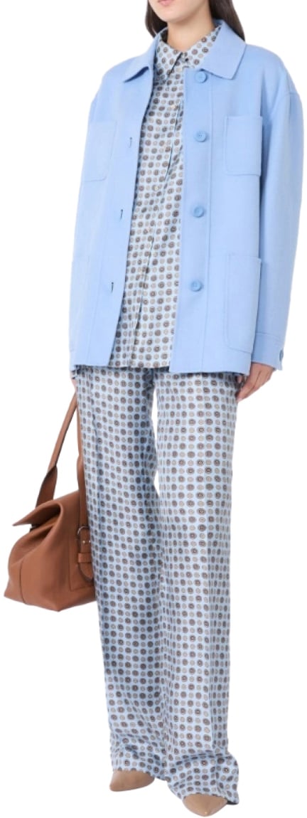 Max Mara Jackets Clear Blue Blauw