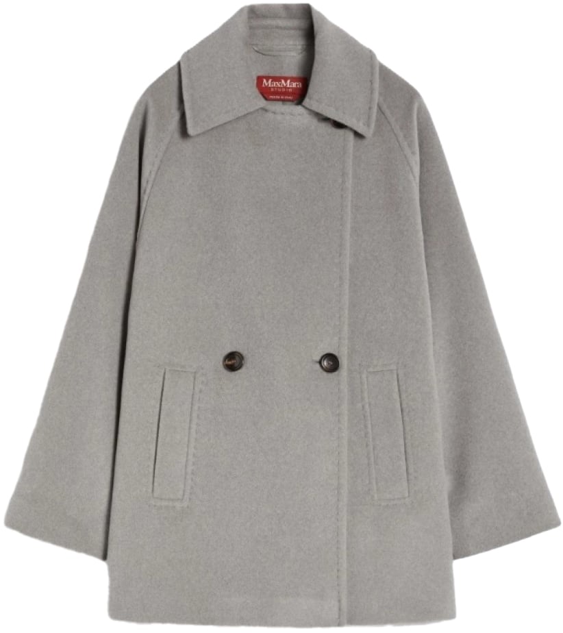 Max Mara Coats Light Grey Grijs