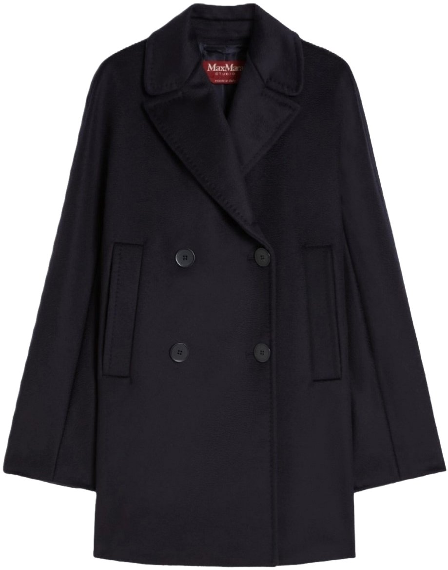 Max Mara Coats Blue Blauw