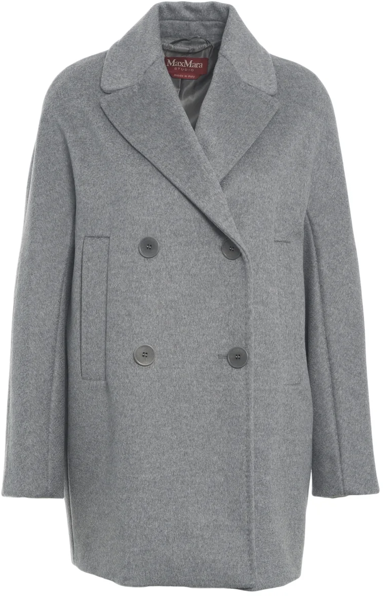 Max Mara Coats Grigio Medio Grijs