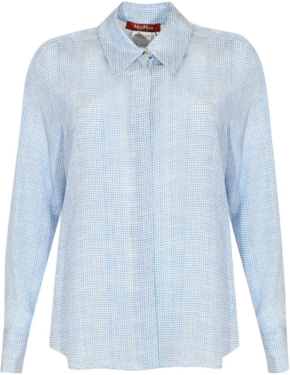 Max Mara Shirts Clear Blue Blauw