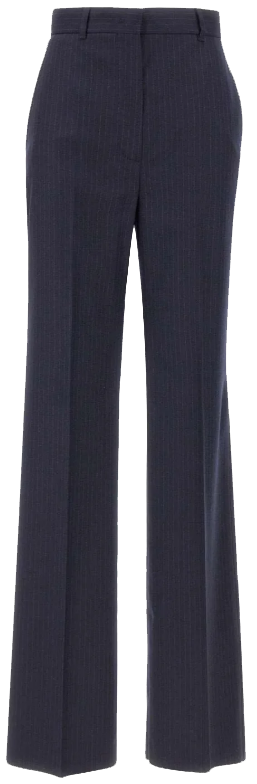 Max Mara Trousers Blue Blauw
