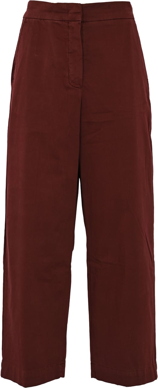 Max Mara Trousers Bordeaux Rood