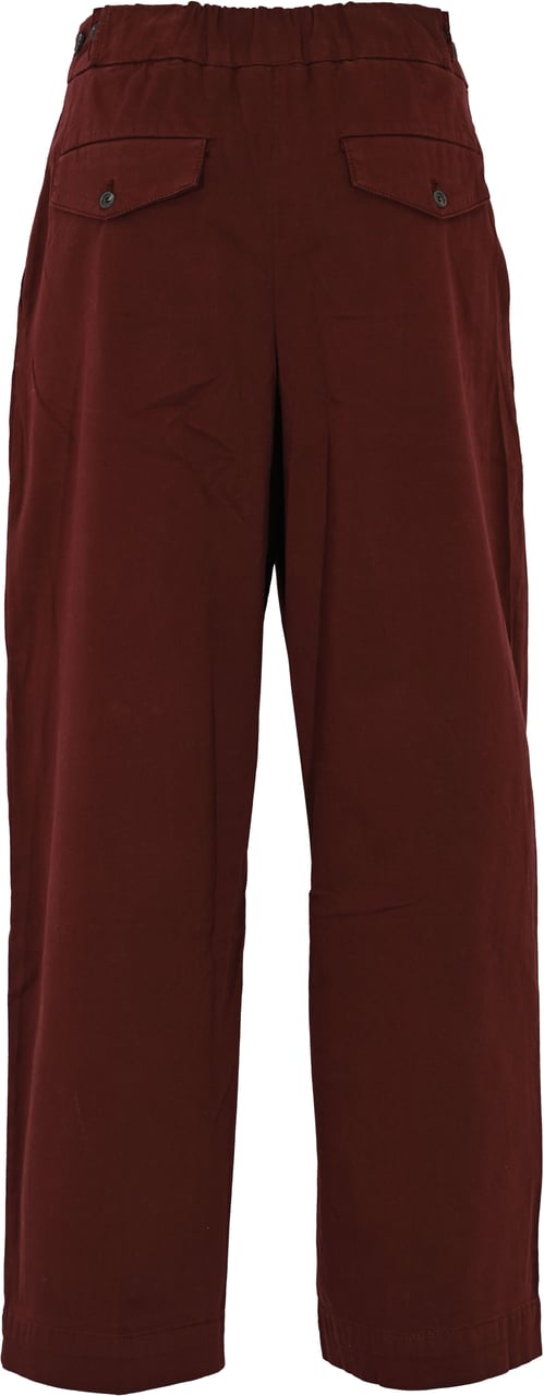 Max Mara Trousers Bordeaux Rood