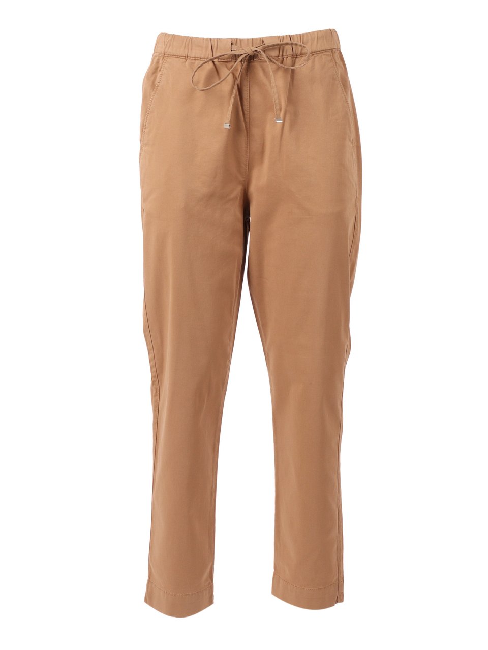 Max Mara Camel-Toned Tailored Trousers With Minimalist Design Bruin