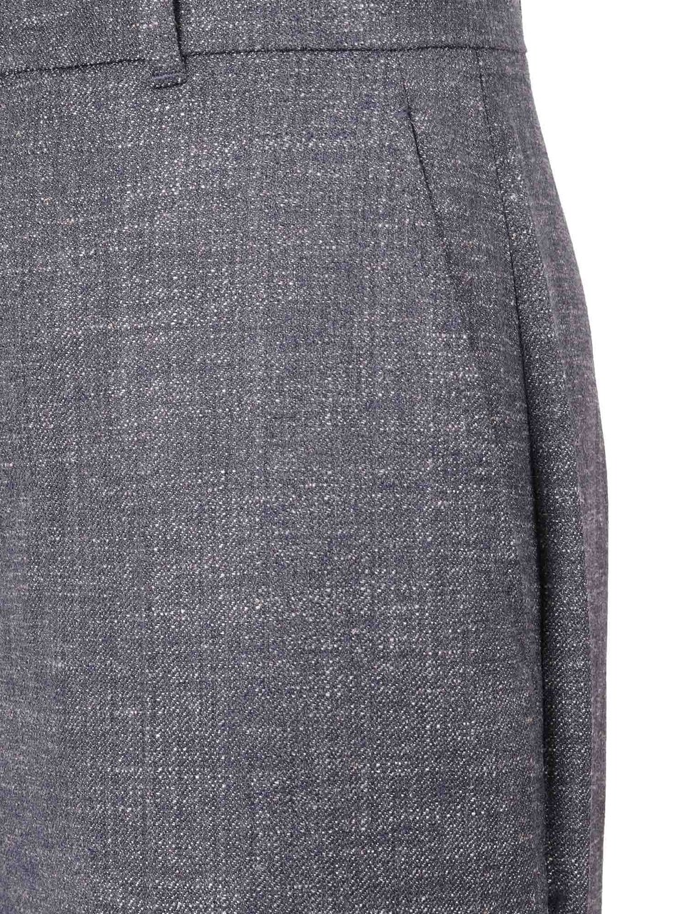 Max Mara Tailored Deep Blue Straight Leg Eziana Pants Grijs