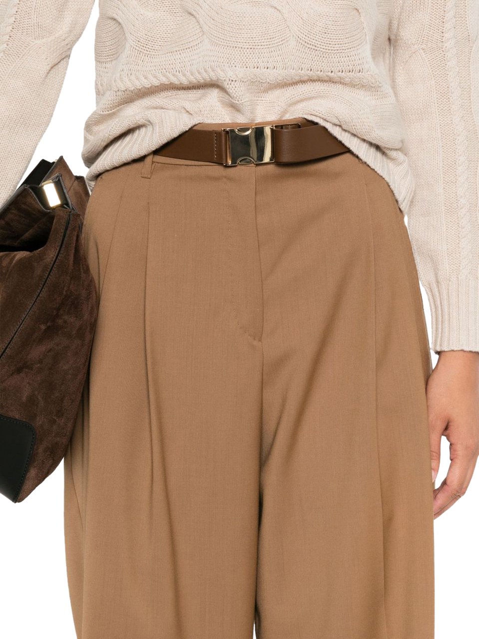 Max Mara Trousers Brown Bruin
