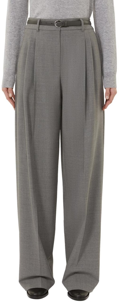 Max Mara Trousers Grigio Medio Grijs
