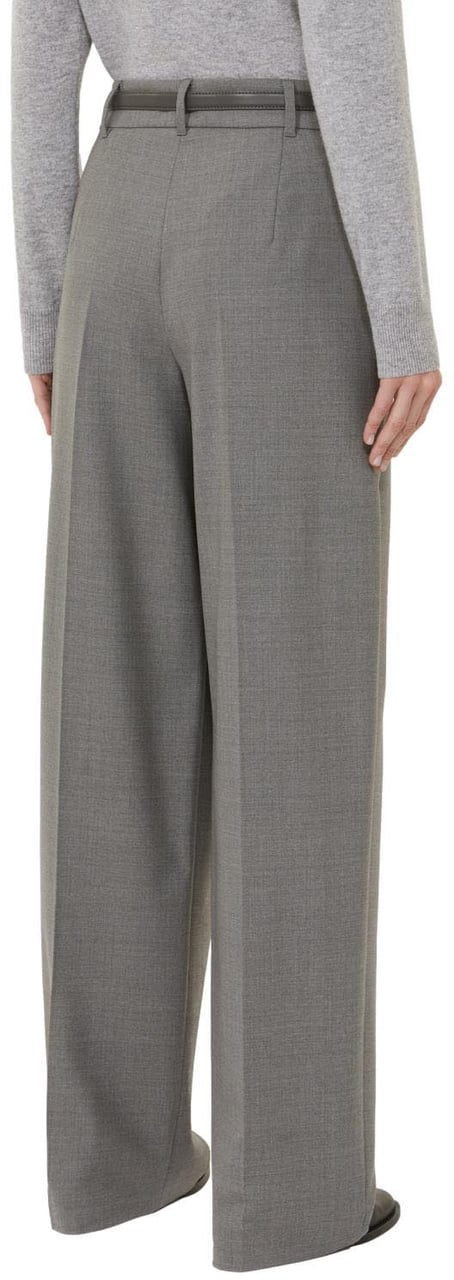 Max Mara Trousers Grigio Medio Grijs