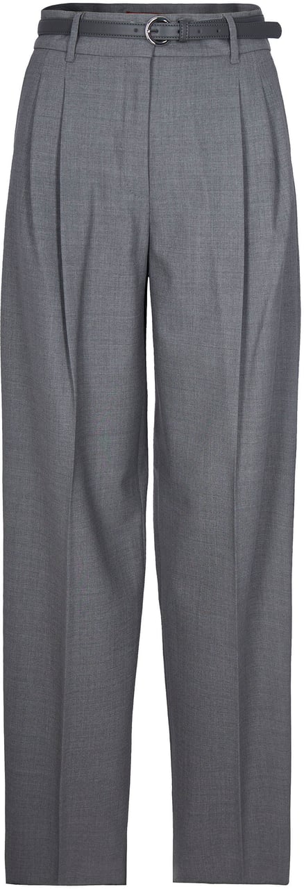 Max Mara Trousers Grigio Medio Grijs