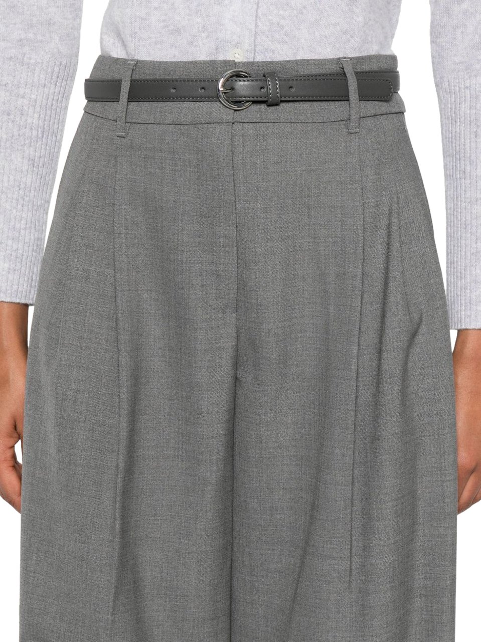 Max Mara Trousers Grigio Medio Grijs