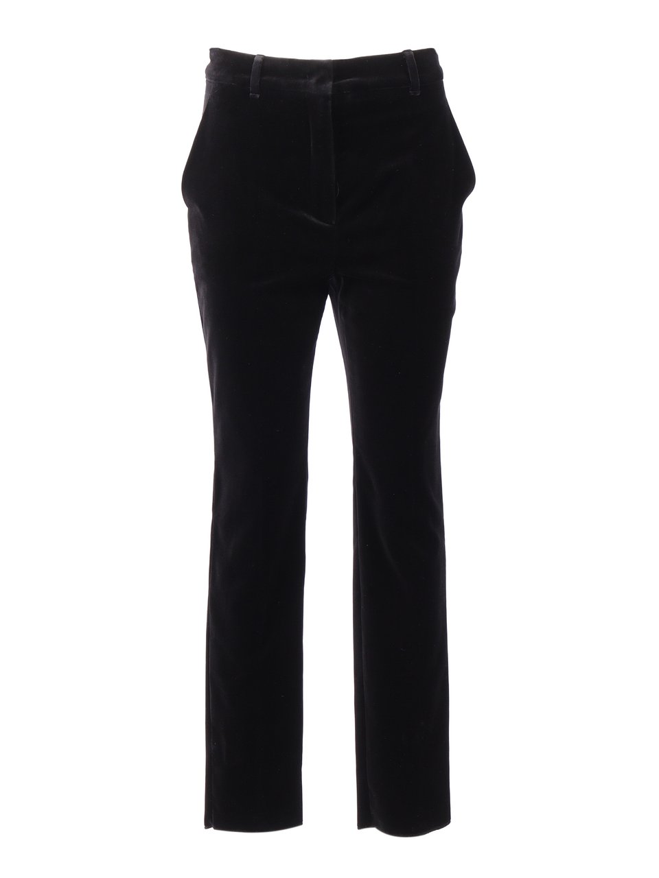 Max Mara Straight-Leg Pants With Minimalist Design And Soft Finish Zwart