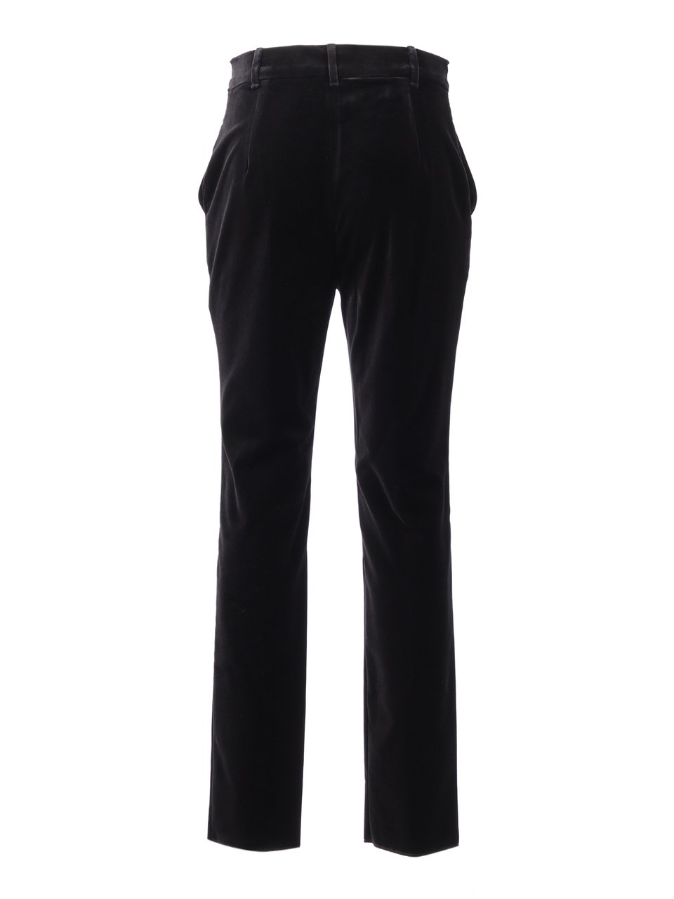 Max Mara Straight-Leg Pants With Minimalist Design And Soft Finish Zwart