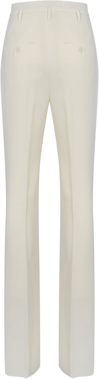 Max Mara Trousers Bianco Avorio Wit