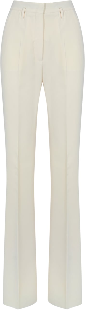 Max Mara Trousers Bianco Avorio Wit