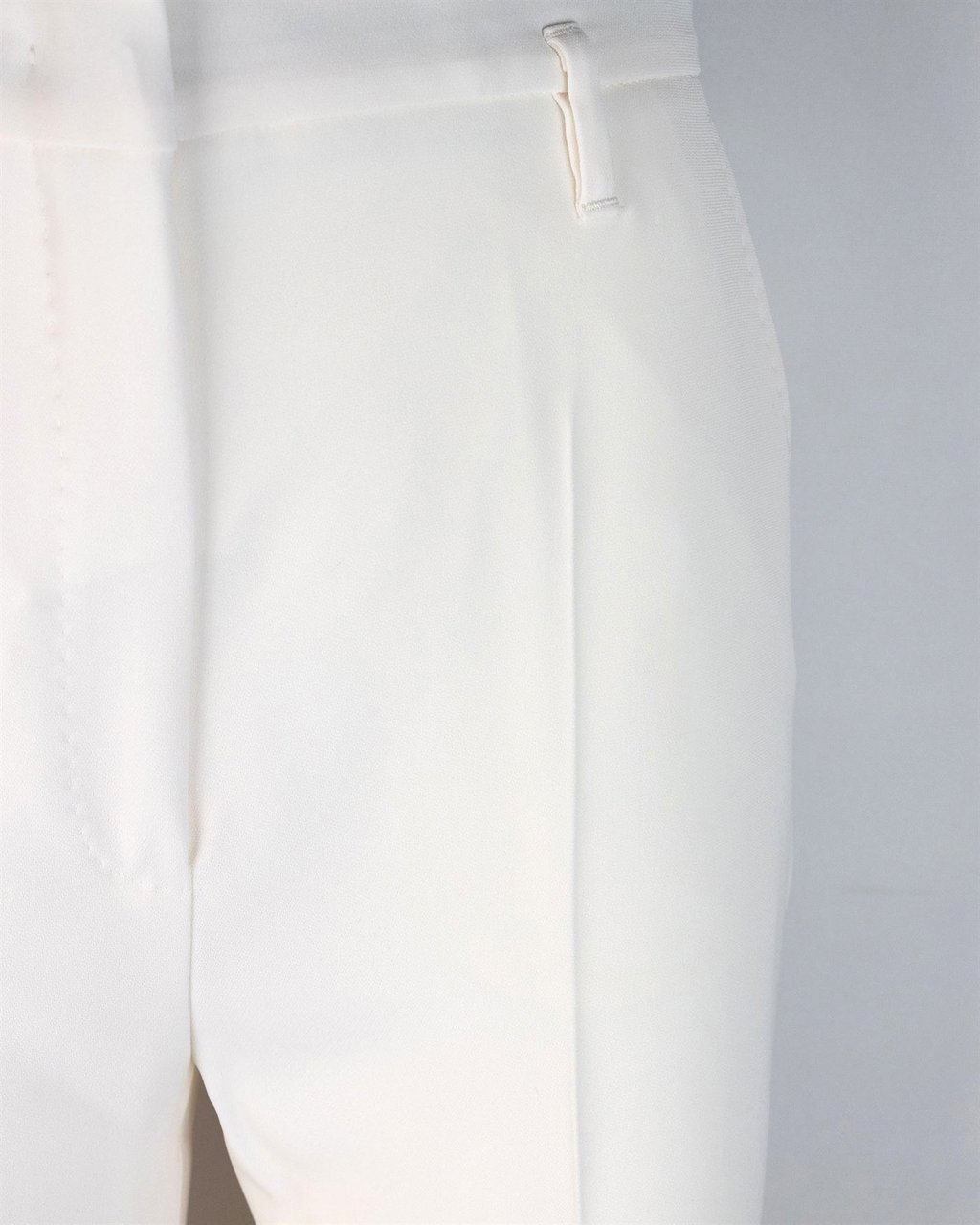 Max Mara Trousers Bianco Avorio Wit