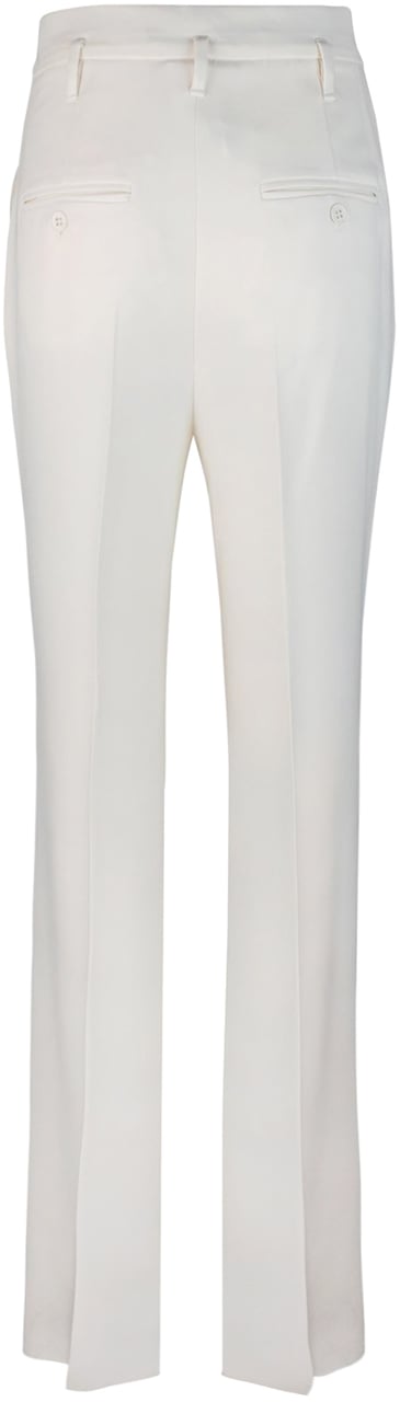 Max Mara Trousers Bianco Avorio Wit