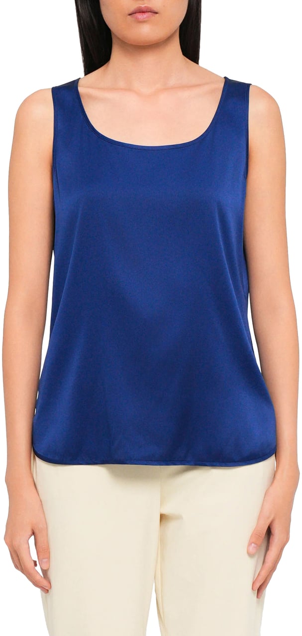 Max Mara Top Blue Blauw