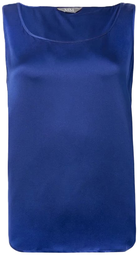 Max Mara Top Blue Blauw