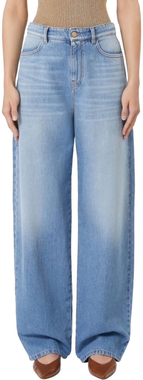 Max Mara Jeans Clear Blue Blauw