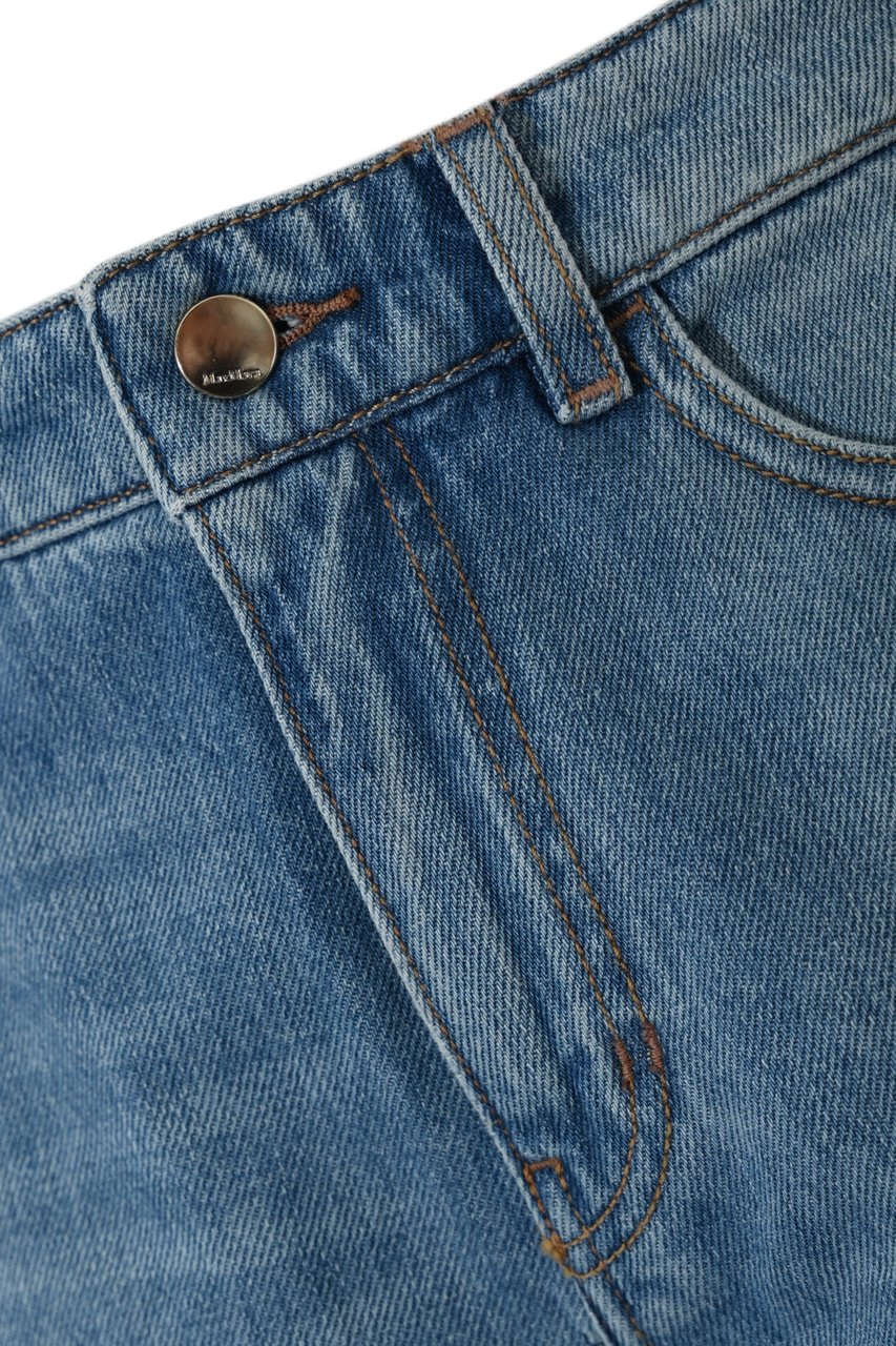 Max Mara Trousers Clear Blue Blauw