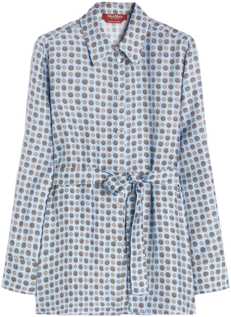 Max Mara Shirts Clear Blue Blauw