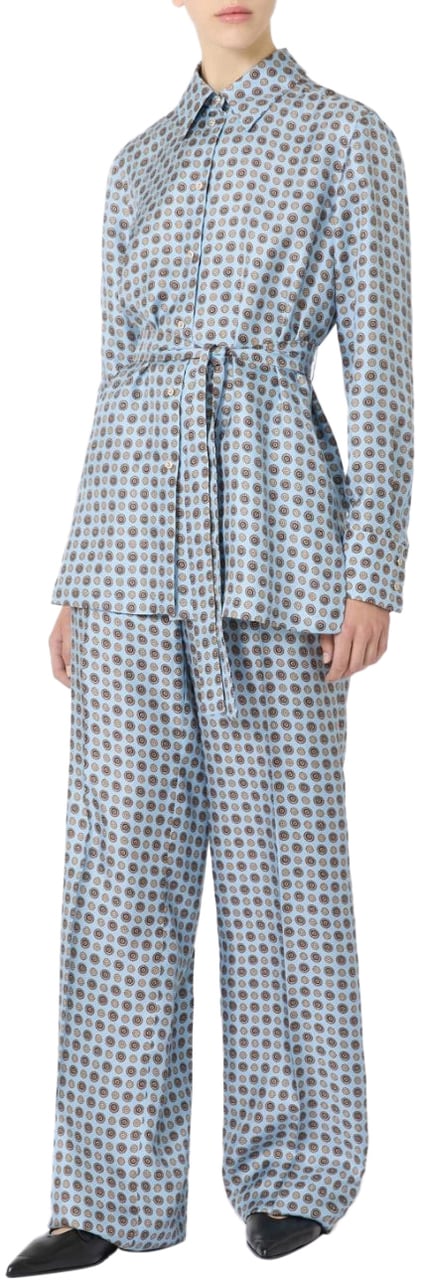 Max Mara Shirts Clear Blue Blauw