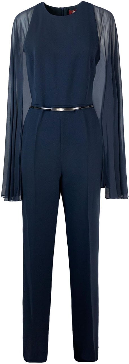 Max Mara Trousers Blue Blauw