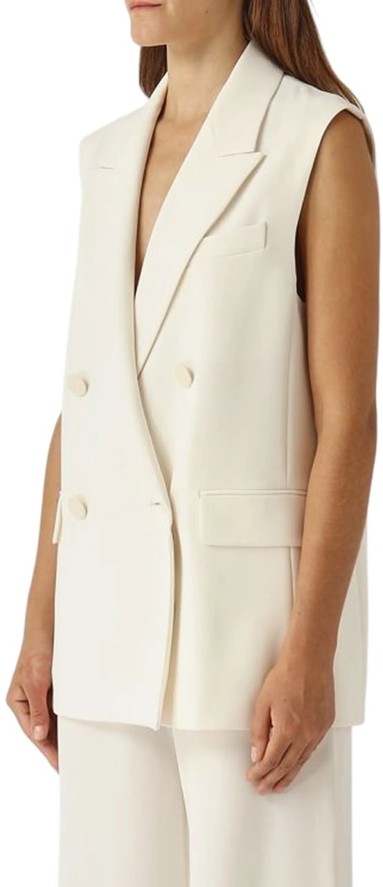 Max Mara Jackets Bianco Avorio Wit