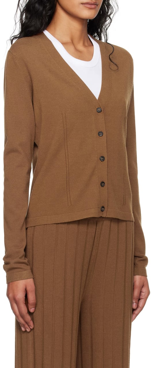 Max Mara Sweaters Leather Brown Bruin