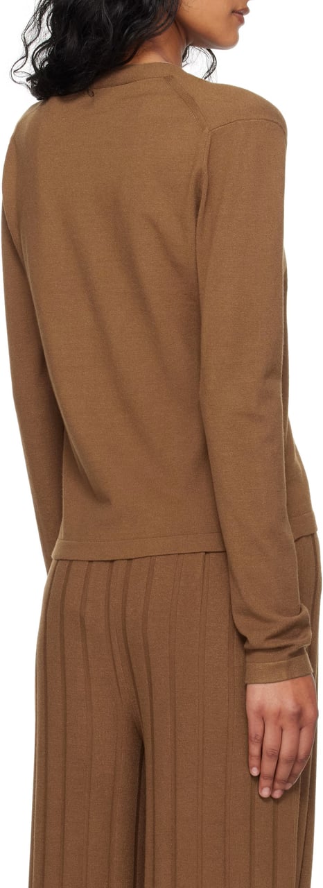 Max Mara Sweaters Leather Brown Bruin