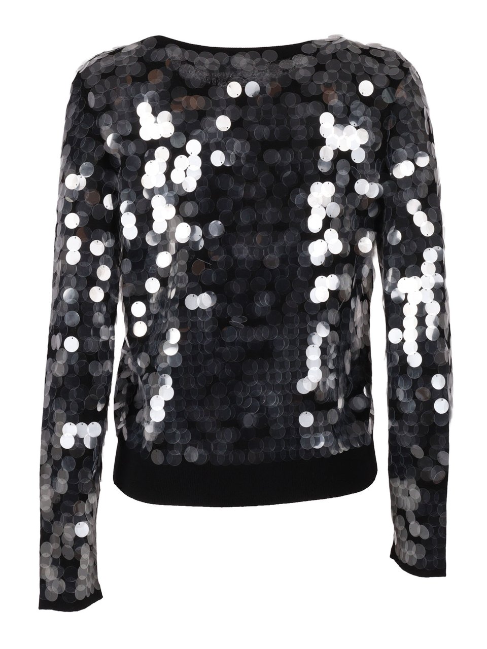 Max Mara Long-Sleeved Virgin Wool Cardigan With Minimalist Design Zwart