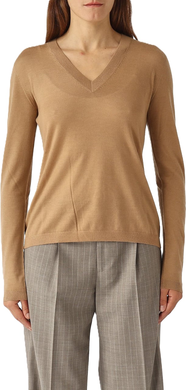 Max Mara Sweaters Camel Beige