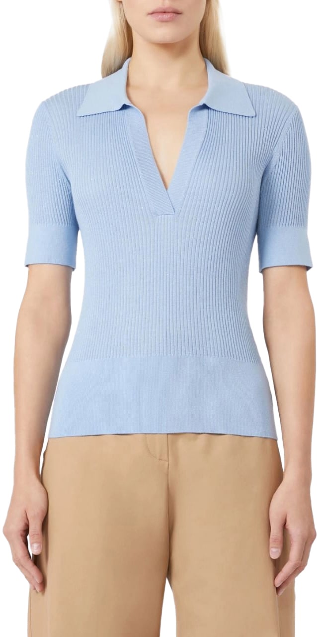Max Mara Sweaters Clear Blue Blauw