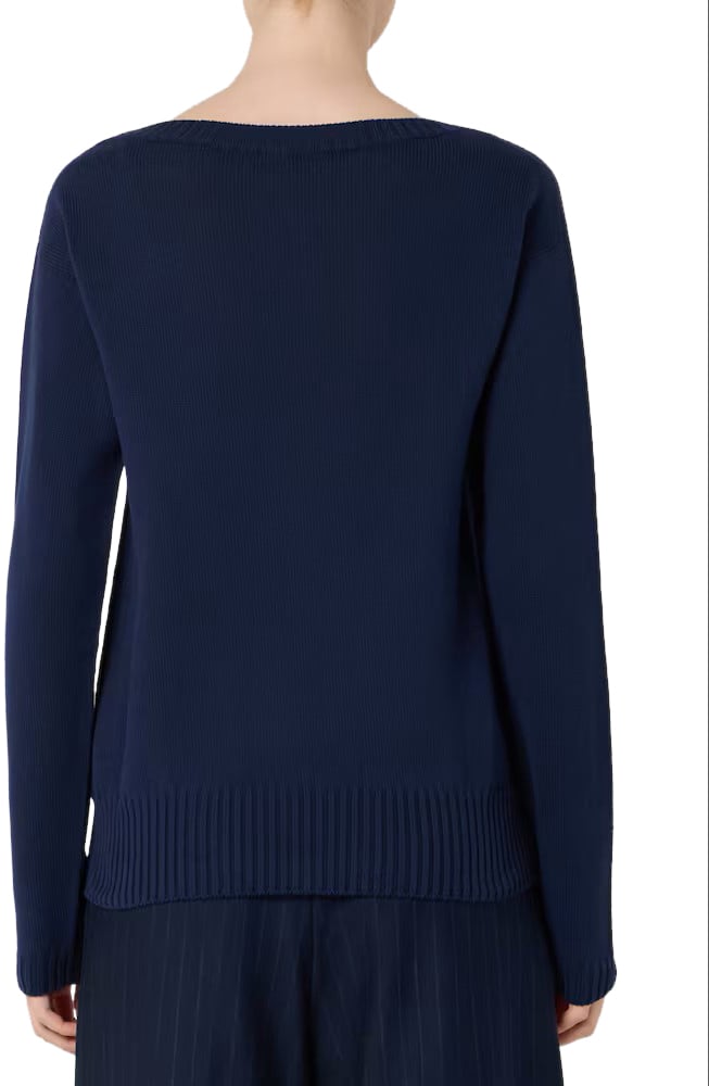 Max Mara Sweaters Blu Marino Blauw