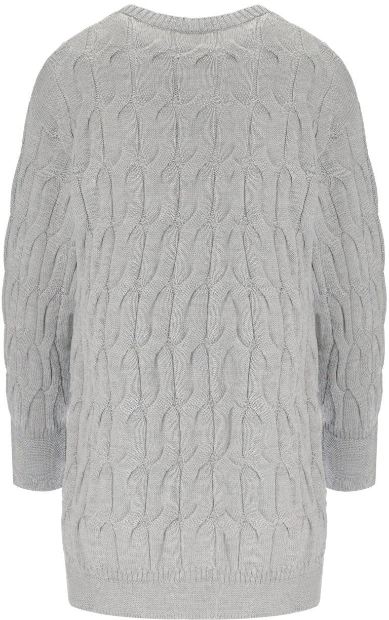 Max Mara MM MAX MARA QUID GREY CREWNECK JUMPER Grijs