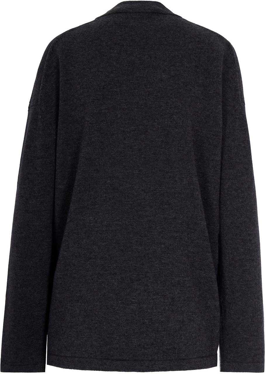 Max Mara Sweaters Anthracite Grijs