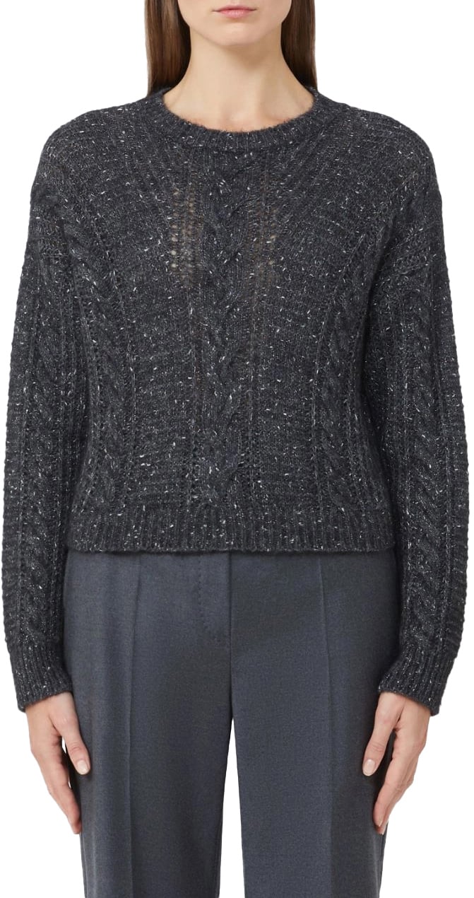 Max Mara Sweaters Anthracite Grijs