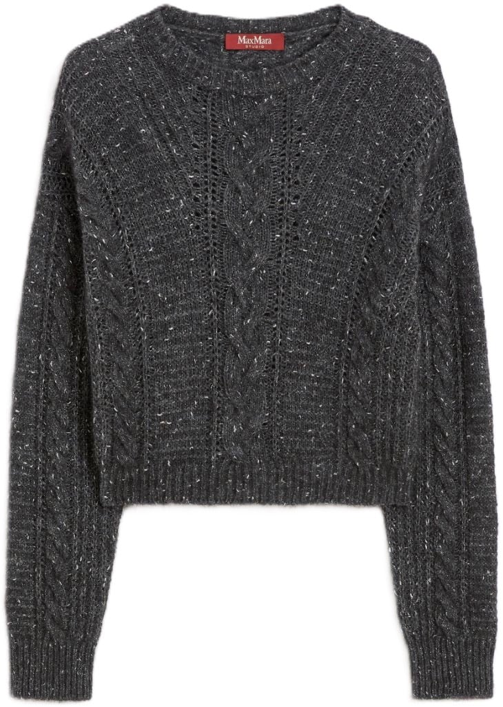 Max Mara Sweaters Anthracite Grijs