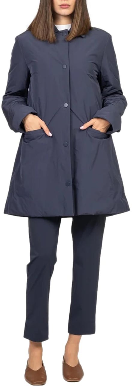 Max Mara Coats Blue Blauw