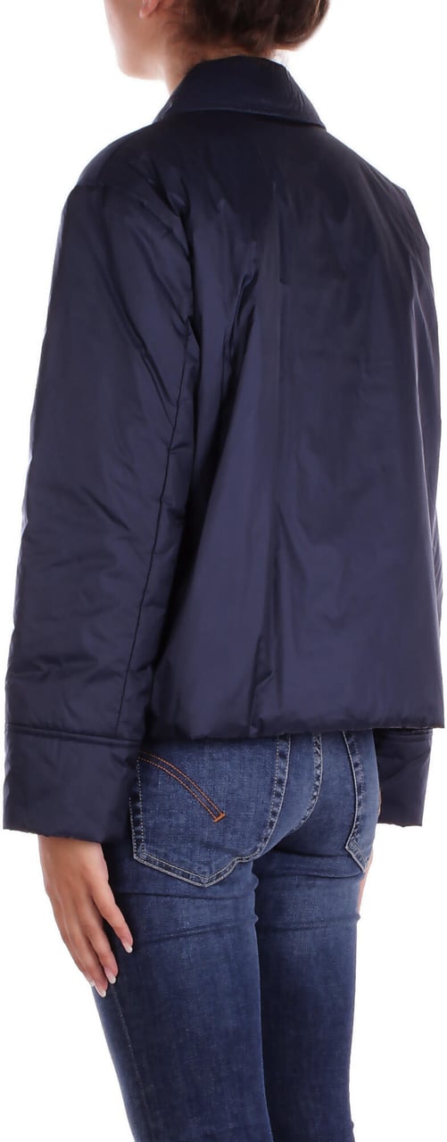 Max Mara Coats Blue Blauw
